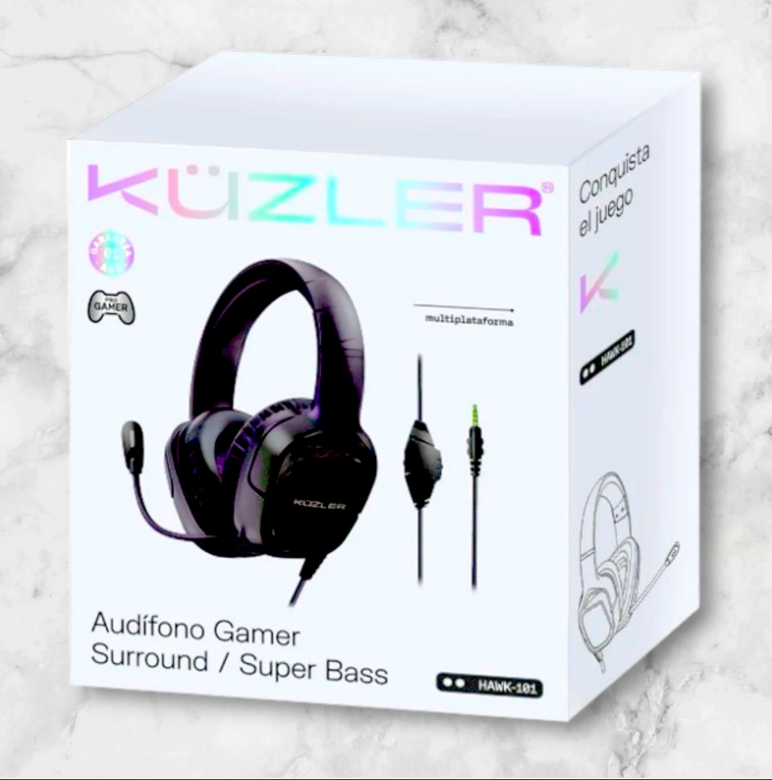 HAWK-101 - KUZLER AUDIFONO GAMER SUPER BASS HAWK-101
