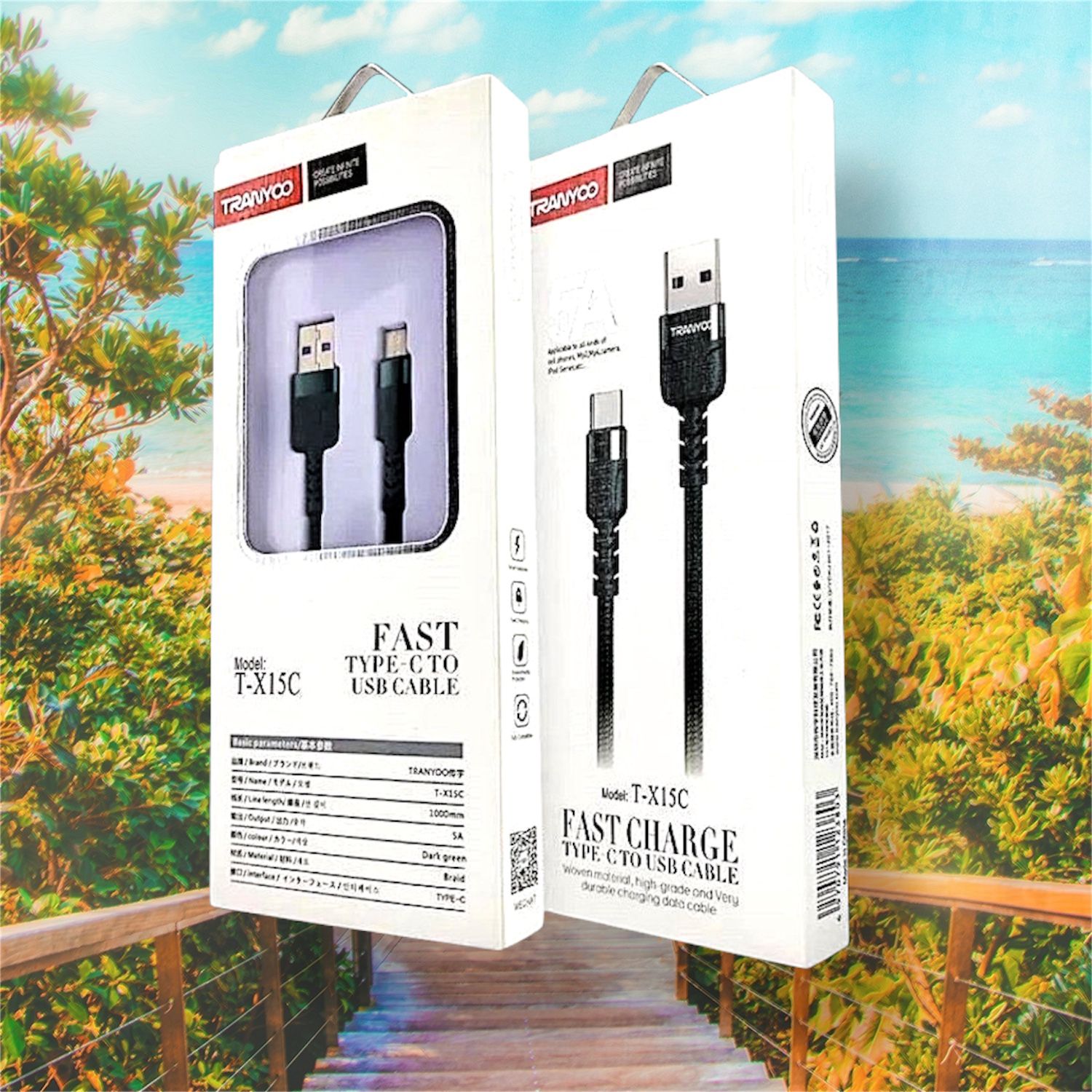 TRANYOO CABLE CARGA RAPIDA TYPO-C  T-X15C