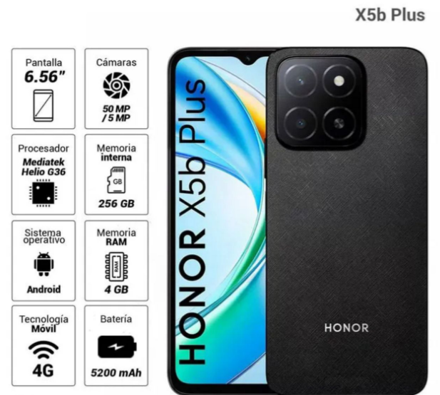 HONOR X5B PLUS DE 4GB 256RAM
