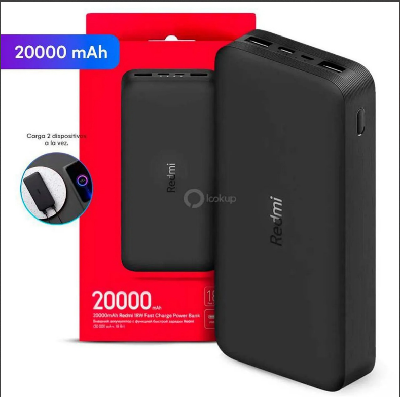XIAOMI POWER BANK 20000MAH CA/ROJA