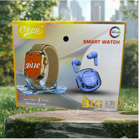 SMART WATCH + 2 STRAPS BIG 2.30 INFINITI DISPLAY D110